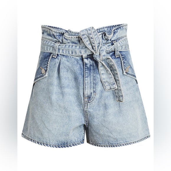 Veronica Beard Pants - Veronica Beard Nori Paper Bag Shorts in Pebble Stone NEW